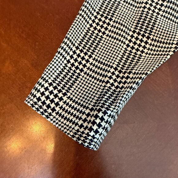 vtg Nipon Boutique Dress Sz 4 Black White Silk Houndstooth Neiman Marcus - Picture 9 of 11